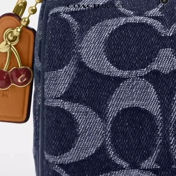 Coach Nolita Barrel Bag In Signature Denim nwt in packaging - Picture 4 of 7